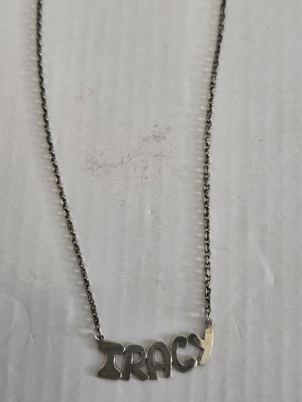 Personalized 925 SterlingSilver Name Necklace "TRACY"